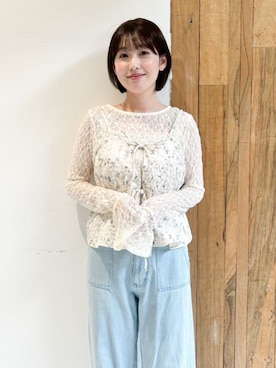 「flower（フラワー）のアイテム」を使った、flowerさん（レディース・155cm）の夏コーディネート