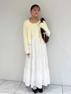 「アイテム（キーホルダー）」を使った、flowerさん（レディース・153cm）の秋コーディネート