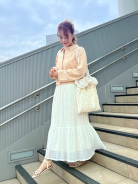 「アイテム（シュシュ）」を使った、flowerさん（レディース・152cm）の夏コーディネート