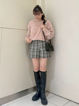 「アイテム（ピアス（片耳用））」を使った、flowerさん（レディース・161cm）の秋コーディネート