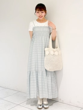 「flower（フラワー）のアイテム」を使った、flowerさん（レディース・154cm）の春コーディネート