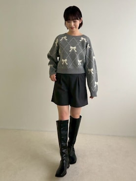 「flower（フラワー）のアイテム」を使った、flowerさん（レディース・155cm）の秋コーディネート