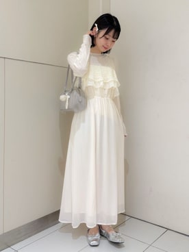 「アイテム（ヘアピン）」を使った、flowerさん（レディース・151cm）の秋コーディネート