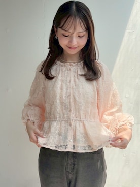 「アイテム（イヤリング）」を使った、flowerさん（レディース・160cm）の夏コーディネート