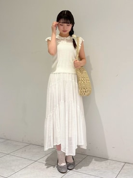 「flower（フラワー）のアイテム」を使った、flowerさん（レディース・156cm）の夏コーディネート