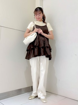 「flower（フラワー）のアイテム」を使った、flowerさん（レディース・161cm）の夏コーディネート