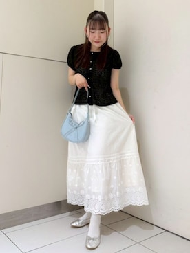 「flower（フラワー）のアイテム」を使った、flowerさん（レディース・154cm）の春コーディネート