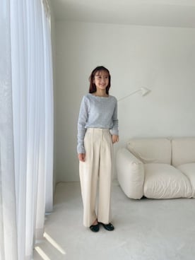 「アイテム（バレエシューズ）」を使った、flowerさん（レディース・154cm）の夏コーディネート