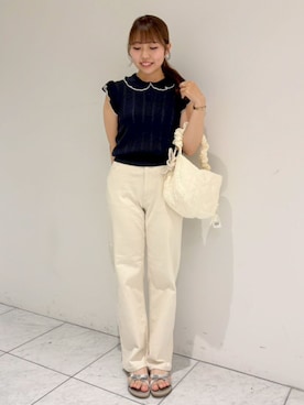 「flower（フラワー）のアイテム」を使った、flowerさん（レディース・154cm）の夏コーディネート