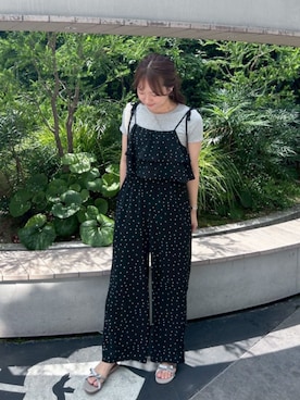 「flower（フラワー）のアイテム」を使った、flowerさん（レディース・155cm）の夏コーディネート