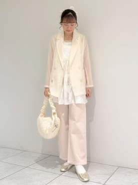 「flower（フラワー）のアイテム」を使った、flowerさん（レディース・161cm）の春コーディネート