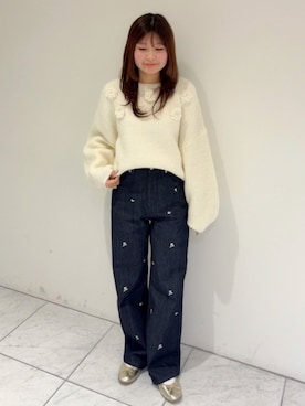 「flower（フラワー）のアイテム」を使った、flowerさん（レディース・147cm）の冬コーディネート