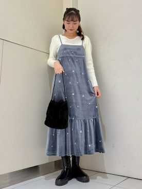 「flower（フラワー）のアイテム」を使った、flowerさん（レディース・161cm）の冬コーディネート