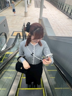 「アイテム（ヘアアクセサリー）」を使った、flowerさん（レディース・164cm）の秋コーディネート