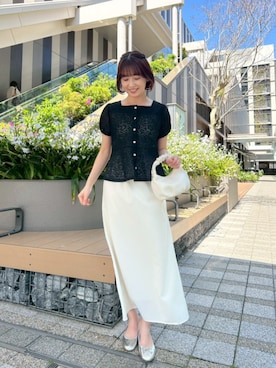 「flower（フラワー）のアイテム」を使った、flowerさん（レディース・155cm）の春コーディネート