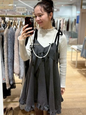 「アイテム（スマホグッズ）」を使った、flowerさん（レディース・160cm）の冬コーディネート