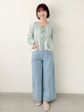 「flower（フラワー）のアイテム」を使った、flowerさん（レディース・155cm）の春コーディネート