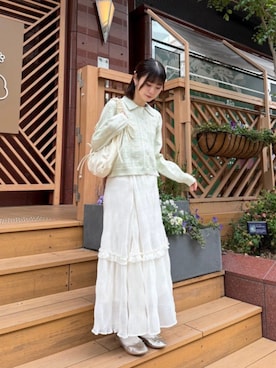 「flower（フラワー）のアイテム」を使った、flowerさん（レディース・151cm）の春コーディネート