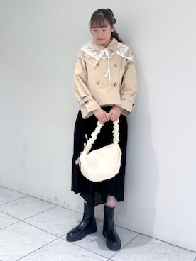 「flower（フラワー）のアイテム」を使った、flowerさん（レディース・161cm）の春コーディネート