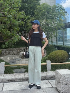 「アイテム（財布/小物）」を使った、flowerさん（骨格ナチュラル・レディース・161cm）の夏コーディネート
