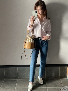 「Re Done（リダン）のアイテム」を使った、さやさん（レディース・158cm）の春コーディネート