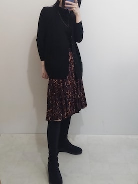 「RUCOLINE（ルコライン）のアイテム」を使った、Aoiさん（レディース・154cm）の冬コーディネート