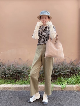 「PENFIELD USA（ペンフィールドユーエスエー）のアイテム（パンツ）」を使った、Léa.Dさん（レディース・166cm）の夏コーディネート