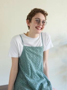 「Minnetonka（ミネトンカ）のMINNETONKA（ミネトンカ） /サングラス 81288600（サングラス、グレー系）」を使った、MINNETONKAONLINESHOPさん（レディース・160cm）の夏コーディネート