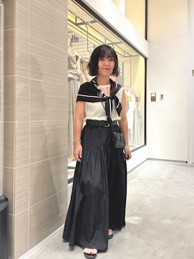 「Drawing Numbers（ドローイング ナンバーズ）のアイテム」を使った、take3momさん（レディース・149cm）の夏コーディネート