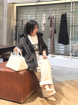 「アイテム（ブルゾン、ブラウン系）」を使った、take3momさん（レディース・149cm）の夏コーディネート