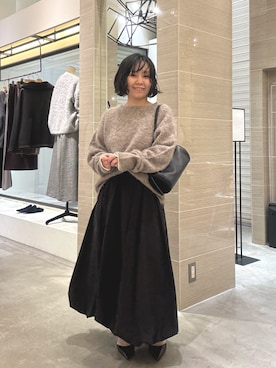 「THE PAUSE（ザ ポーズ）のアイテム」を使った、take3momさん（レディース・149cm）の冬コーディネート