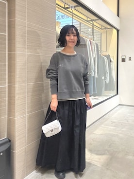 「THE PAUSE（ザ ポーズ）のアイテム」を使った、take3momさん（レディース・149cm）の冬コーディネート