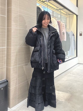 「アイテム（ダウンジャケット/コート）」を使った、take3momさん（レディース・149cm）の秋コーディネート