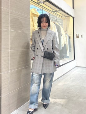 「アイテム（テーラードジャケット）」を使った、take3momさん（レディース・149cm）の秋コーディネート