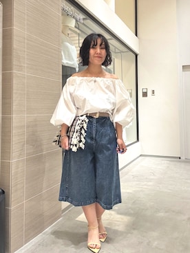 「Drawing Numbers（ドローイング ナンバーズ）のアイテム」を使った、take3momさん（レディース・149cm）の春コーディネート