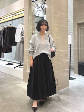 「THE PAUSE（ザ ポーズ）のアイテム」を使った、take3momさん（レディース・149cm）の冬コーディネート