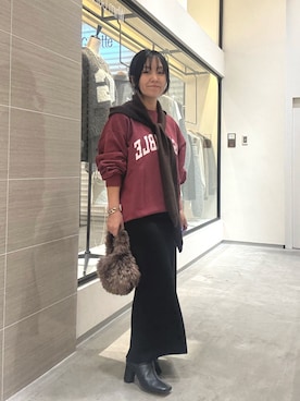 「アイテム（財布/小物）」を使った、take3momさん（レディース・149cm）の秋コーディネート