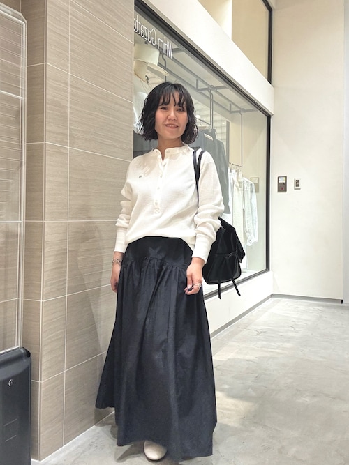 Whim Gazette ヴィンテージタフタスカート　白 Whim Gazette｜ヴィンテージタフタスカート | Rakuten Fashion(楽天