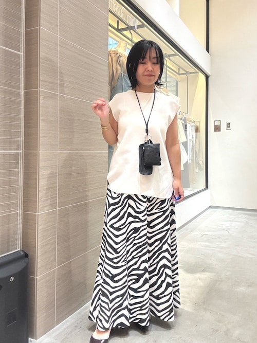Whim Gazette フレアスカート ベージュ ヘビーサテンフレアスカート | Whim Gazette(ウィム ガゼット