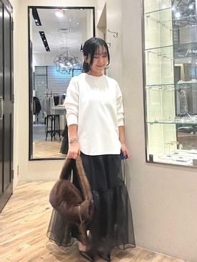 「アイテム（パンプス）」を使った、take3momさん（レディース・149cm）の秋コーディネート