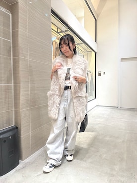 「アイテム（ベスト）」を使った、take3momさん（レディース・149cm）の秋コーディネート