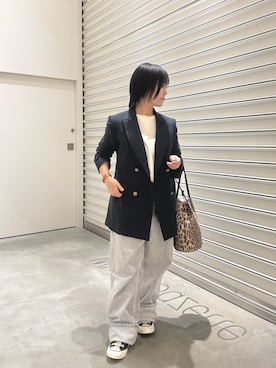 「Whim Gazette（ウィムガゼット）のアイテム（ジャケット/アウター）」を使った、take3momさん（骨格ストレート・レディース・149cm）の春コーディネート