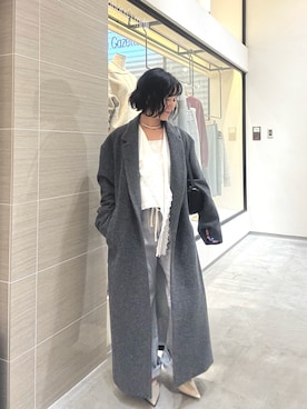 「アイテム（パンプス）」を使った、take3momさん（レディース・149cm）の冬コーディネート