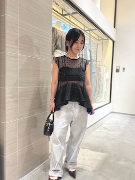 「アイテム（パンプス）」を使った、take3momさん（レディース・149cm）の夏コーディネート
