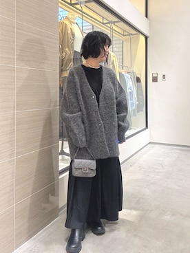 「THE PAUSE（ザ ポーズ）のアイテム」を使った、take3momさん（レディース・149cm）の冬コーディネート