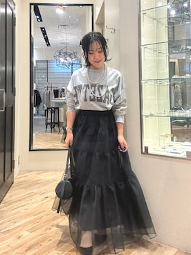 「THE PAUSE（ザ ポーズ）のアイテム（アクセサリー）」を使った、take3momさん（レディース・149cm）の秋コーディネート