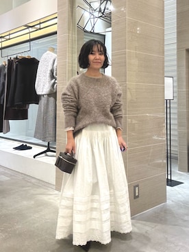 「アイテム（パンプス）」を使った、take3momさん（レディース・149cm）の冬コーディネート