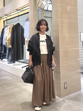 「THE PAUSE（ザ ポーズ）のアイテム（トップス）」を使った、take3momさん（レディース・149cm）の冬コーディネート