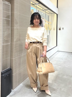 「THE PAUSE（ザ ポーズ）のアイテム」を使った、take3momさん（レディース・149cm）の冬コーディネート