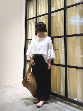 「Whim Gazette（ウィムガゼット）のアイテム」を使った、take3momさん（レディース・149cm）の夏コーディネート